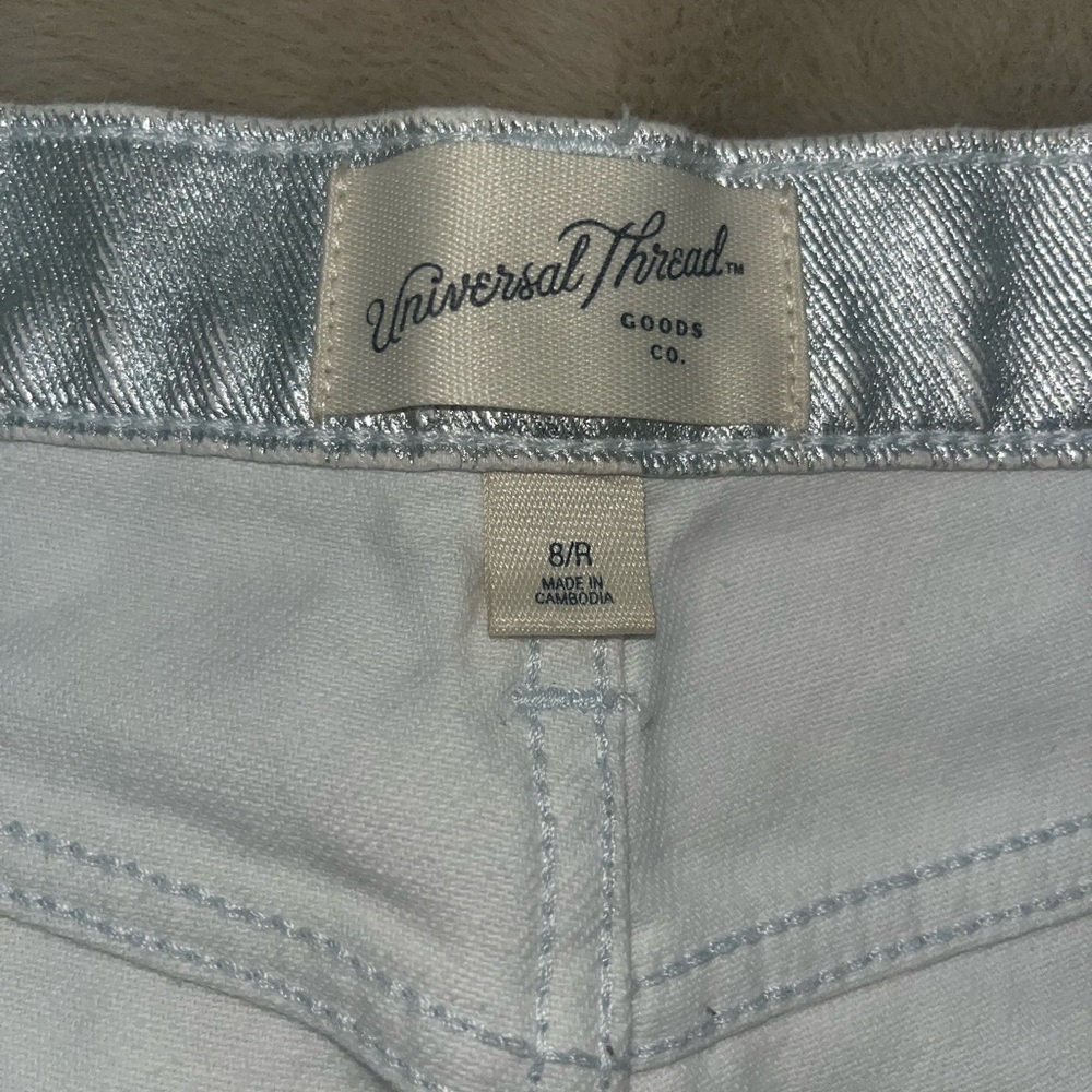 Universal Thread Silver Coated Jeans 8/R - Picture 5 of 6